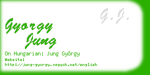 gyorgy jung business card