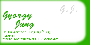 gyorgy jung business card